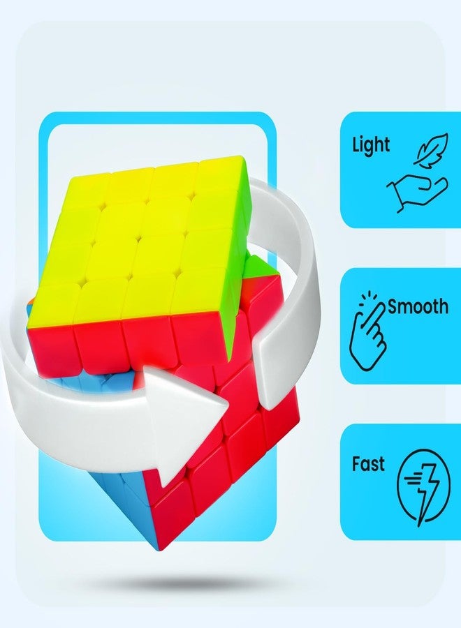 Cubelelo Drift 4x4 Stickerless Cube Puzzle Toy | Combines Smoothness, Stability & Durability | 4x4x4 Speedcube for Beginners| Suitable for Kids Ages 6 to 14 Years Old, Boys, Girls & Adults - Image 4